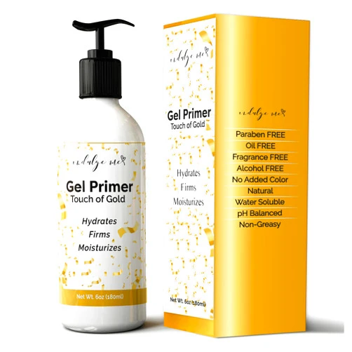 IndulgeMe Conductive Gel - Facial Hydrating Leave-On Gel Primer, Hyaluronic Acid, Collagen Peptide, Niacinamide, Vitamin E, Gold Foil
