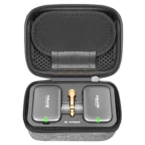 NUX B-7PSM 5.8 GHz Wireless In-Ear Monitor System, Stereo IEM,Charging Case Included, Stereo audio transmitting, Designed for Live Shows and Band Rehearsals,not Suitable for Personal Silent Practice