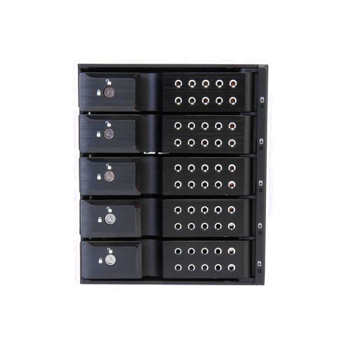 iStarUSA Group 3x5.25 to 5x3.5 Trayless Black (BPN-DE350SS-BLACK)