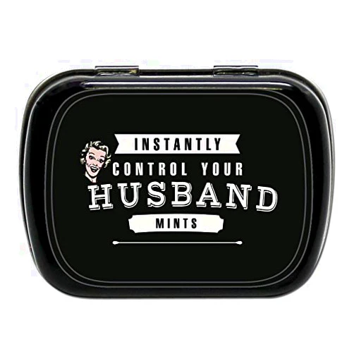 Gears Out Instantly Control Your Husband Mints – Vintage woman design – Novelty candy for wives – Wintergreen breath mints, sugar-free, 1.34oz
