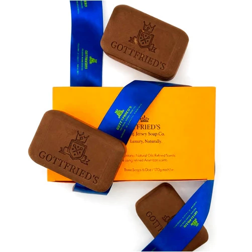 Gottfried's | Frankincense & Myrrh, Handcrafted Soap, Shea butter. Coconut butter. Organic coconut oil. Extra virgin olive oil (3 Pack)