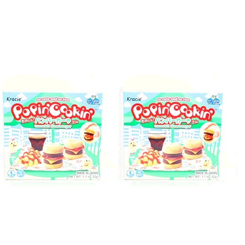 Kracie Popin' Cookin' DIY Candy Hamburger Kit (Pack of 2)