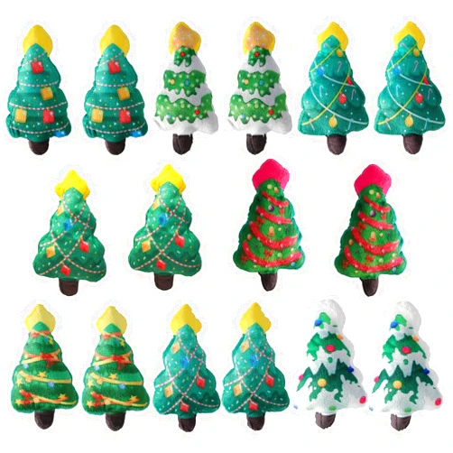 Hoohele 16 PCS Christmas Tree Plush Set, Plush Toys Soft Stuffed, Cute Stuffed for Christmas Decoration, Christmas Party, Home Decoration Ornament