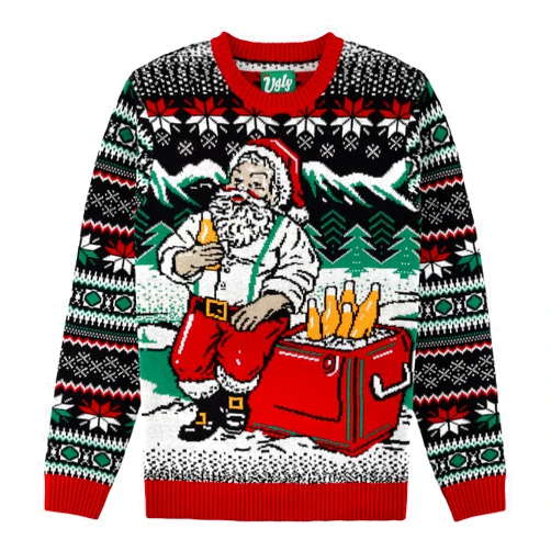 The Ugly Sweater Co. Ugly Christmas Sweater for Holiday Fun Tacky Unisex Design, Perfect Snug Fit Breathable Crewneck