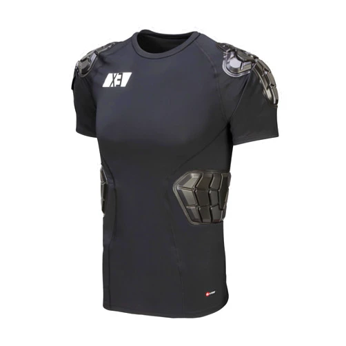 G-Form Men's Pro-X3 Short Sleeve Shirt - Protective Baselayer Shirt for Biking - Breathable Padded Compression Undershirt