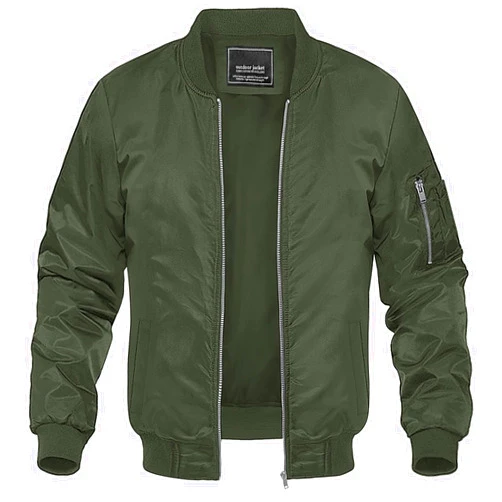 MAGNIVIT Men's Lightweight Bomber Jacket Windbreaker Casual Fall Spring Outdoor Coat