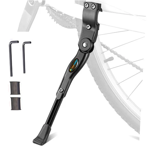 TOPCABIN Bike Kickstand Adjustable Aluminium Alloy Bicycle Kickstand Bike Side Kickstand Fit for 22