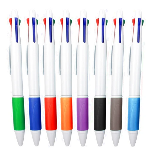 MiSiBao Multicolored Pens in One 4-Color Ballpoint Pen Medium Point (1.0mm), 8-Pack
