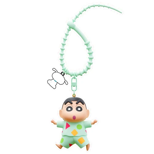 MEIPEL Cute Cartoon Crayon Shin Chan Figure Keychain Accessories,3d Shinnosuke Nohara Pendant Decoration Gift