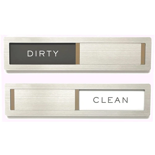 Kubik Letters Premium Dishwasher Magnet Clean Dirty Sign - Stainless Steel Grade 304 Dirty Clean Dishwasher Magnet - Clean Dirty Magnet for Dishwasher
