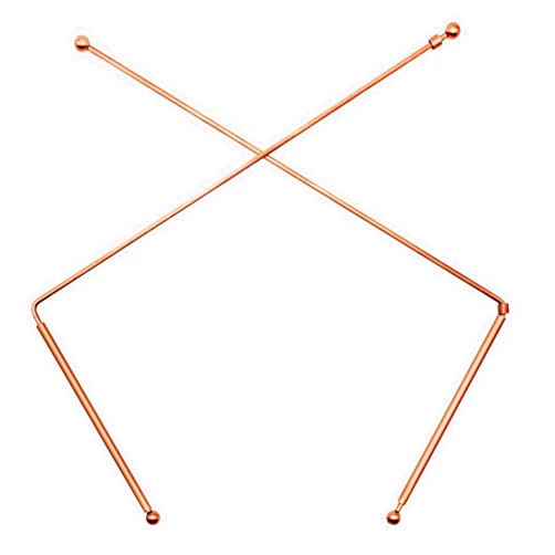 Zhitaoxun 2X 99.9% Copper Dowsing Rod - Divining Rods with Box, Ghost Hunting, Water Divining, Spirit Hunting,Detect Gold,Yes No Questions etc
