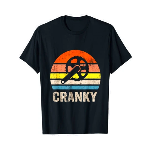 Cranky Vintage Sun funny Cycling Bicycle Love Gift Cranky Vintage Sun funny Bicycle Lovers Cycling Cranky T-Shirt