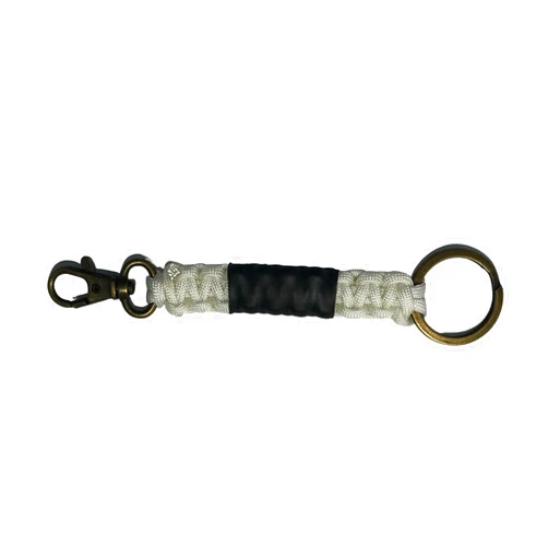 Gi Store Rocks! Paracord BJJ Belt Keychain with Ring and Carabiner Snap Hook for BJJ Backpack, All Belt Rank Colors