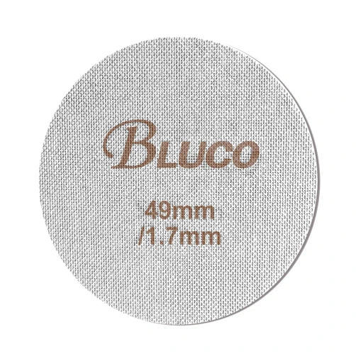 Bluco 49mm Espresso Puck Screen Reusable 1.7mm Thickness 150μm Stainless Steel Professional Barista Coffee Filter Mesh Plate for Espresso Portafilter Filter Basket - 316 Stainless Steel (49mm)