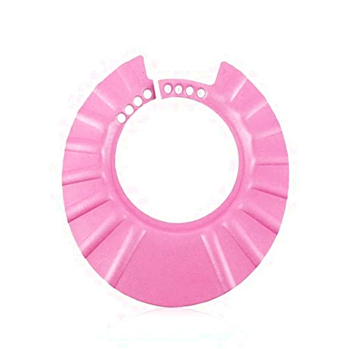 Shuiniba Baby Safe Shampoo Shower Bathing Protection Soft Shower Cap Hat Wash Hair Shield for Children Kids (Pink)