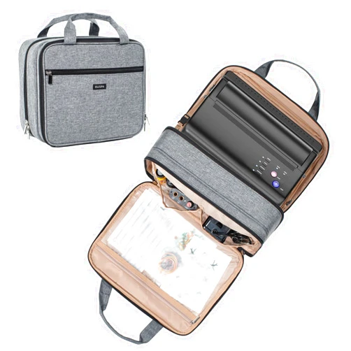 ELCUPA Tattoo Carrying Case-Tattoo Supplies Organizer-Tattoo Kit Case -Tattoo Supplies Carrying Bag for Tattoo Stencil Printer, Tattoo Ink, Tattoo Equipment, Tatoo Pens Black (BAG ONLY)