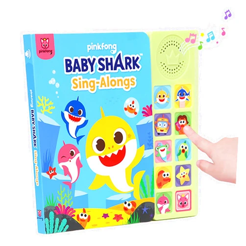 Pinkfong Baby Shark Sing-Alongs 10 Button Sound Book | Baby Shark Toys | Learning & Education Toys | Interactive Baby Books for Toddlers 1-3 | Gifts for Boys & Girls