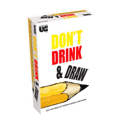 University Games, Don't Drink and Draw Game, Drawing Game of People Places and Things, for 2 or More Players