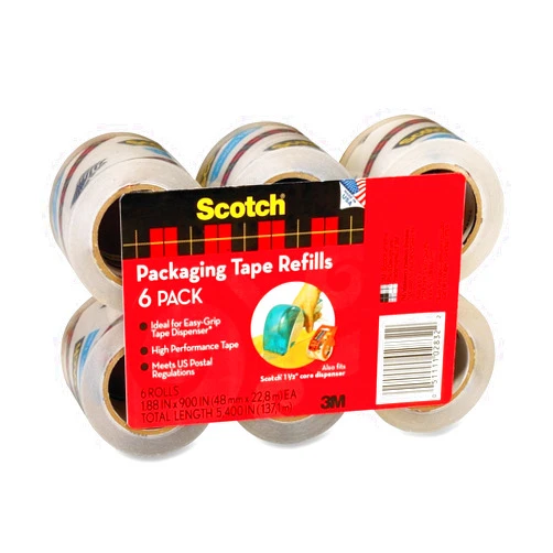 Scotch 3M Scotch Sure Start Rolls for DP1000 Dispenser, 1.88-Inch x 900-Inch , 6/PK (DP1000RF6)