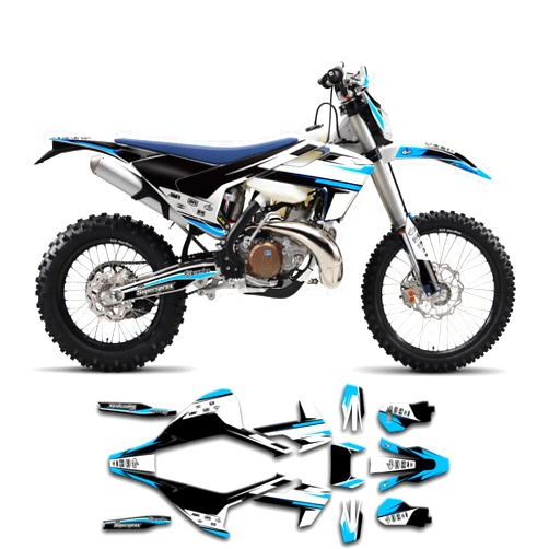 Kungfu Graphics Custom Decal Kit for 2017 2018 2019 TX 125 TX125, HQTFECX1619014-KR