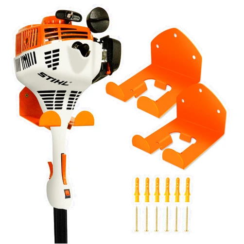 FLEXI RODS Garage Storage Garage Organizer Trimmer Rack Garden Power Tool Hanger for Grass Trimmer, Hedge Trimmer, Garage Wall, Garage Trimmer, Garden Tools, 2 Pack