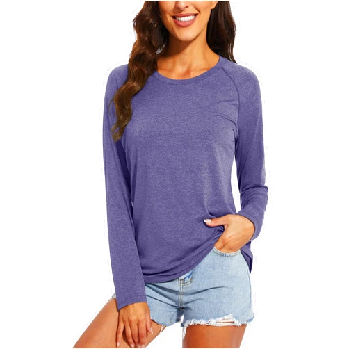 MAGCOMSEN Women's Long Sleeve Shirts UPF 50+ Sun Protection Running Fishing Workout T Shirts