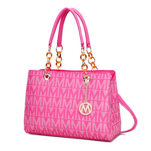 MKF Collection Crossbody Satchel Tote Handbag for Women, Shoulder Bag Strap – PU Leather Pocketbook – Top Handle Woman Purse
