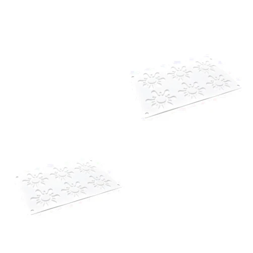 UPKOCH 2pcs cupcake mold chocolate mold Water drop flower mold Non-stick mold cookie decorating cookie stencils cake stencil Sunflower Mold Baking Tool fudge baking utensils set decorate