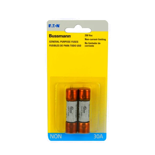 Bussmann Bussman BP/NON-30 30 Amp 250 Volt Fast Acting Cartridge Fuses 2 Count, No Color