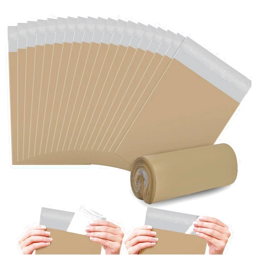 FARVIGOR Sanitary Napkin Disposal Bags FARVIGOR, 100Pcs Women Feminine Hygiene Disposal Bags for Tampons and Pads, Personal Disposal Bag Self-Sealing, Privacy Protection, 9.8x5.9 (Khaki)