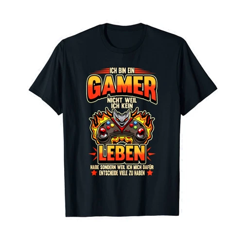 Coole Games Videospiel Zocker Sprüche Geschenk Zocken Funny Ich bin ein Gamer Controller Saying Gaming T-Shirt