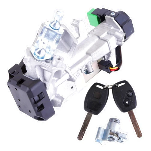 Moseiny 06351-SZA-A01 Ignition Key Switch Cylinder & Door Lock Set with 2 Keys Compatible for Honda Pilot EX LX EX-L Sport Utility 4-Door 3.5L 2009-2015 Ignition Key Switch Lock Cylinder 72185-SZA-A01