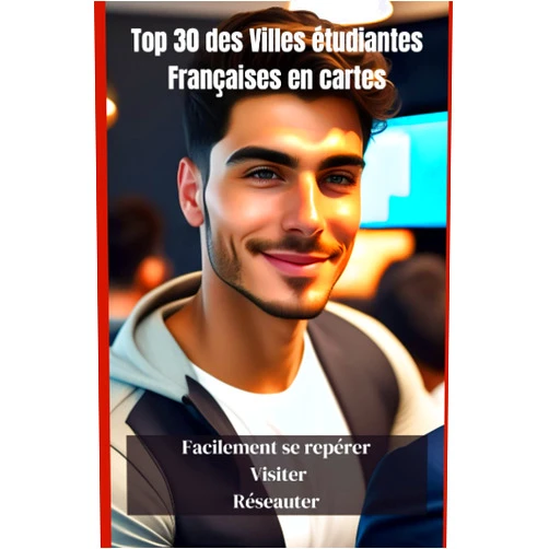 Collection Les Beaux cadeaux Top 30 des villes étudiantes Françaises en cartes (Les beaux cadeaux) (French Edition)