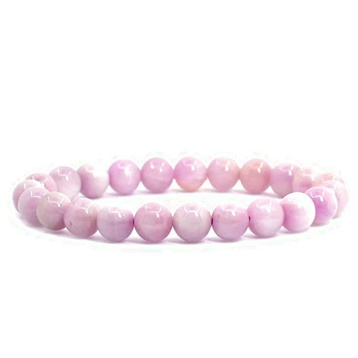 Dazzling Crystal Exports DCE Pink Kunzite Gemstone Bracelet handmade A++ Quality The Joyful - Calming Stone Healing Crystal Bracelets - Lavender Pink Kunzite 8mm Stretchable Bracelets for Women by Dazzling Crystal Exports…