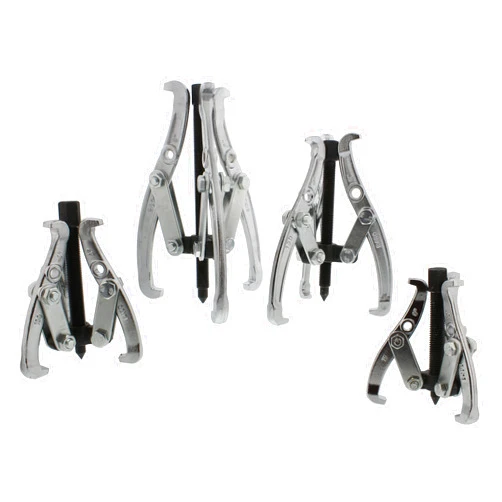 ABN 3-Jaw Gear Puller 4-Piece Set – 3in, 4in, 6in, 8in – Removal Tool Kit for Slide Gears, Pulley, and Flywheel