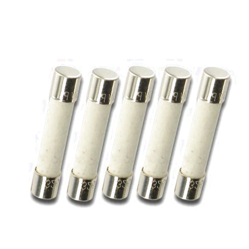Witonics Pack of 5, F250mA250V, F250mA 250V, F250m 250V Cartridge Ceramic Fuses 5X20mm (3/16 inch x 3/4 inch), 0.25A 250V, Fast Blow (Fast Acting)