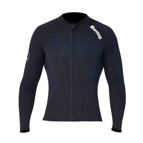 Owntop Wetsuit Tops | Women & Men | 2MM Neoprene Long Sleeve | Flexible & Comfort | YKK Front Zip | Surfing Diving Swimming - All Watersports
