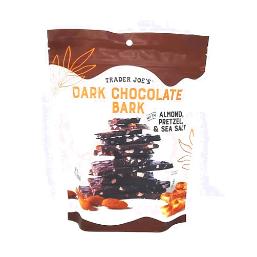 Generic Dark Chocolate Bark with Almond, Pretzel & Sea Salt by Trader Joes 10 oz/284g (Pack of 1)