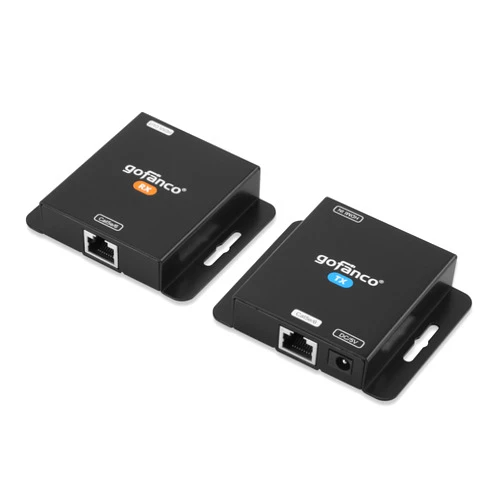 gofanco 1080p HDMI Extender Over CAT5e/6 Without Signal Loss – Up to 197ft (60m), 1080p 60Hz, 1080i, 720p, 3D, HDCP 1.4, Power-Over-Cable (PoC), LPCM 2.0 Audio, Surface Mountable (HDExt v3.0)
