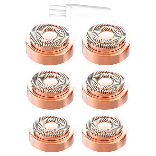 tuokiy facial Hair remover replacement heads for Flawless Finishing Touch facial Hair removal tool for Women As Seen On TV 6 Count. Fit Flawless Finishing Touch facial hair removal
