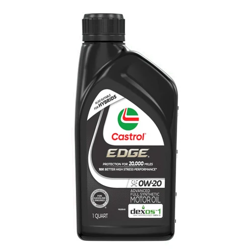 Castrol Edge 0W-20 Advanced Full Synthetic Motor Oil, 1 Quart, Pack of 6