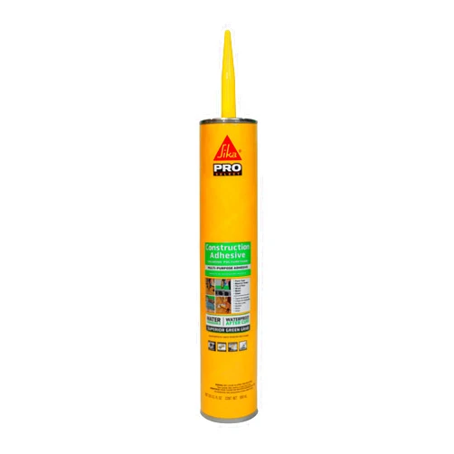 SikaBond Construction Adhesive, Gray, Advanced polyurethane for outdoor. Water immersible & waterproof, 29 fl.oz