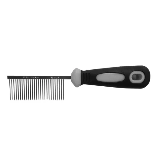 Resco Professional Anti-Static Dog, Cat, Pet Comb for Grooming, Medium Tooth Spacing, 1-Inch Pins