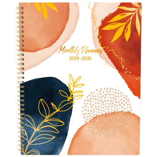 Vindora 2024-2026 Monthly Planner/Calendar - 9'' x 11'', Monthly Planer 2024-2026, Jul. 2024 - Jun. 2026, 2 Year Large Monthly Planner with Monthly Tab, Twin-Wire Spiral Bound, Useful Back Pocket