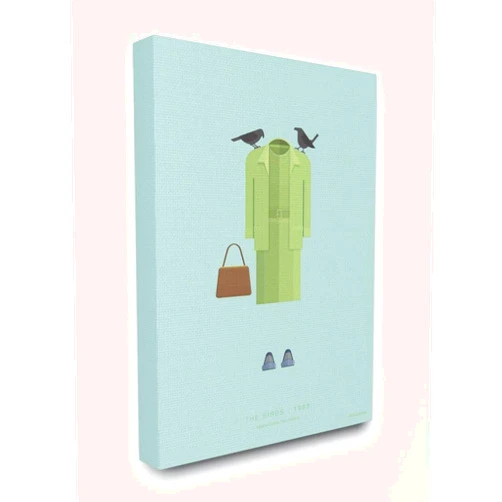 Stupell Industries The Birds Famous People Characters Fashion, Design by Artist Fred Birchal Wall Art, 16x20, Canvas