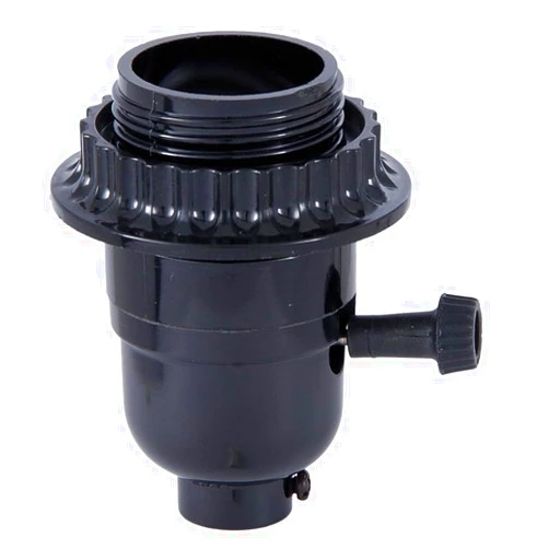 B&P Lamp Threaded Shell with Ring Phenolic Socket | Easy to Install Replacement Lamp Socket