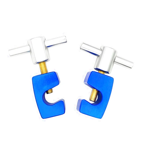 VASTOOLS Lift Support Clamp. Pack of 2, For Hoods, Tailgates and Trunks with up to Dia.14mm shaft. Thick Metal Clamp with Brass threads