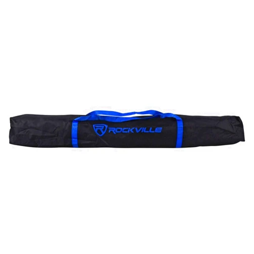 Rockville RVSS4A Heavy Duty Carry Bag for Speaker Stand, Reinforced Nylon, Zippered Closure, Comfortable Straps, Compact Design for DJs and Musicians