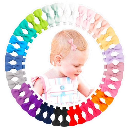 CÉLLOT Baby Hair Clips 40PCS Fully Lined Tiny 2