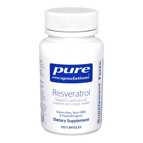 Pure Encapsulations Resveratrol - Cardiovascular, Cellular Health & Memory Support* - 40 mg Trans-Resveratrol - Antioxidants Supplement - Gluten Free & Non-GMO - 120 Capsules